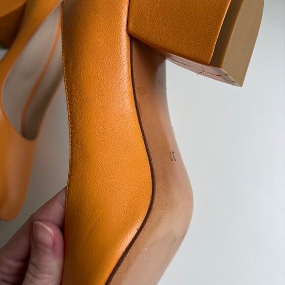 Maryam Nassir Zadeh Leather Block Heel Pumps - Picture 11 of 11